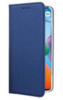 Кожен калъф тефтер и стойка Magnetic FLEXI Book Style за Xiaomi Redmi 10C син 